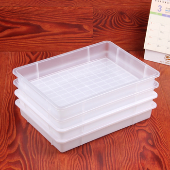 Plastová obdĺžniková tácka na jedlo, skladacia, jednobarevný dizajn, čínske štýl