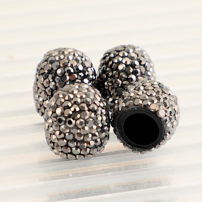 Automobilių vožtuvo dangtelis – deimantais inkrustuotas, bekamerinis ventilis, guminis, su sriegimu, universalus