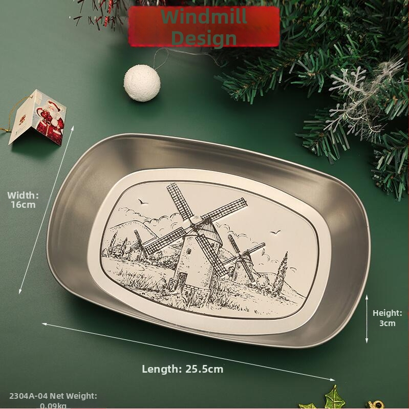 Master Gu, csónak alakú fémtál gyümölcsökhöz, retro luxus fém snack tál, 2022-ben kiadva