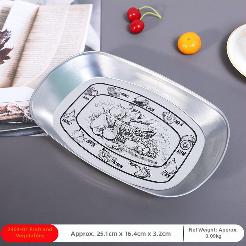 Master Gu, csónak alakú fémtál gyümölcsökhöz, retro luxus fém snack tál, 2022-ben kiadva