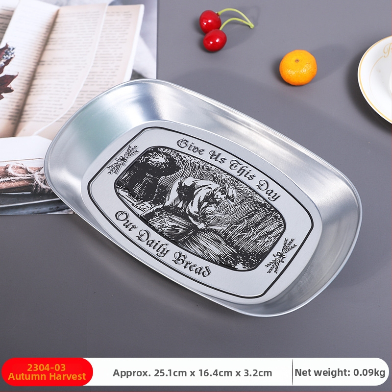 Master Gu, csónak alakú fémtál gyümölcsökhöz, retro luxus fém snack tál, 2022-ben kiadva