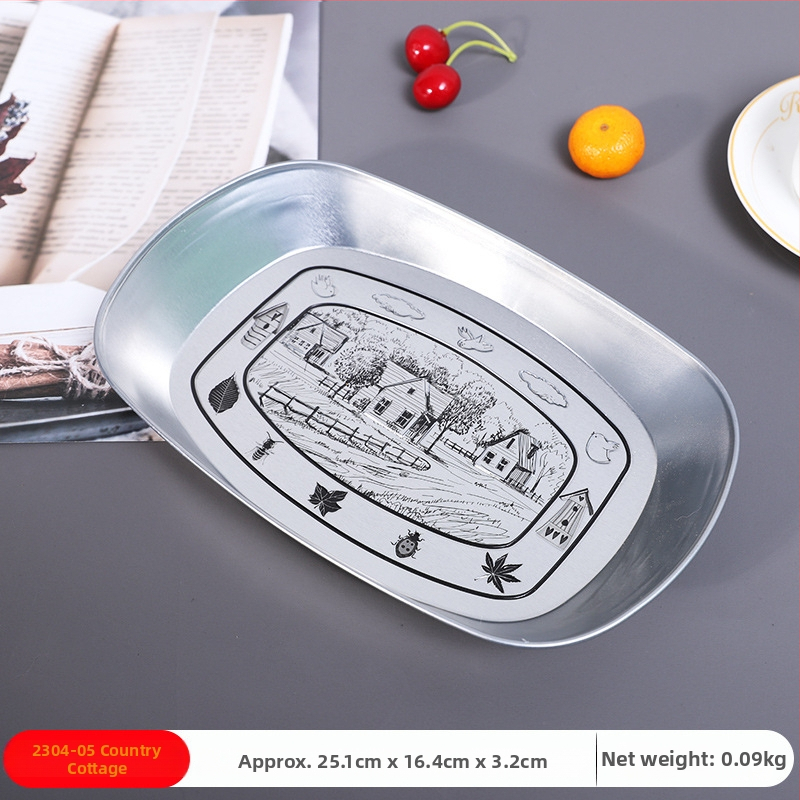 Master Gu, csónak alakú fémtál gyümölcsökhöz, retro luxus fém snack tál, 2022-ben kiadva