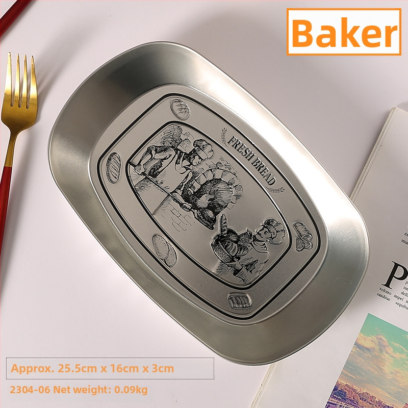 Master Gu, csónak alakú fémtál gyümölcsökhöz, retro luxus fém snack tál, 2022-ben kiadva