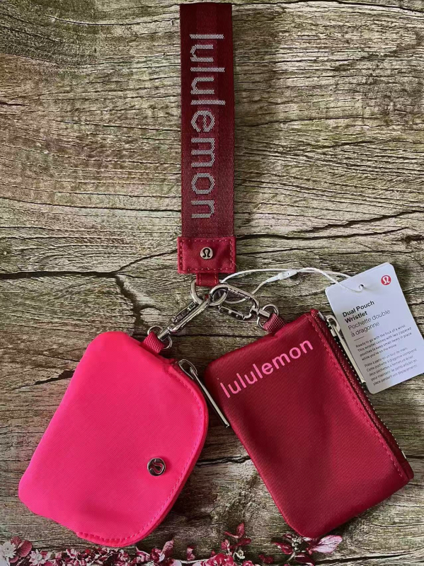 Zárható kulcstartó kézitáska – uniszex, nylon, betűs mintázat, városi egyszerű stílus, bélés nylon, légáteresztő, vízálló, 2024 tavasz