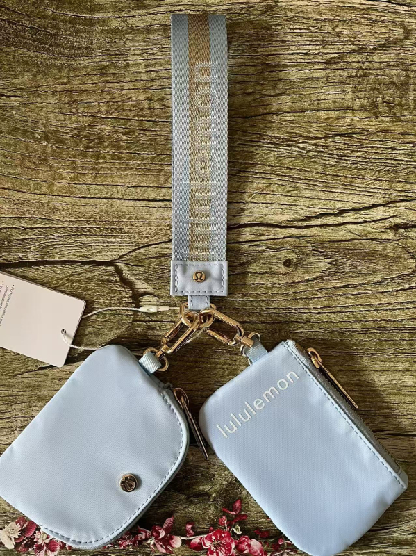 Zárható kulcstartó kézitáska – uniszex, nylon, betűs mintázat, városi egyszerű stílus, bélés nylon, légáteresztő, vízálló, 2024 tavasz