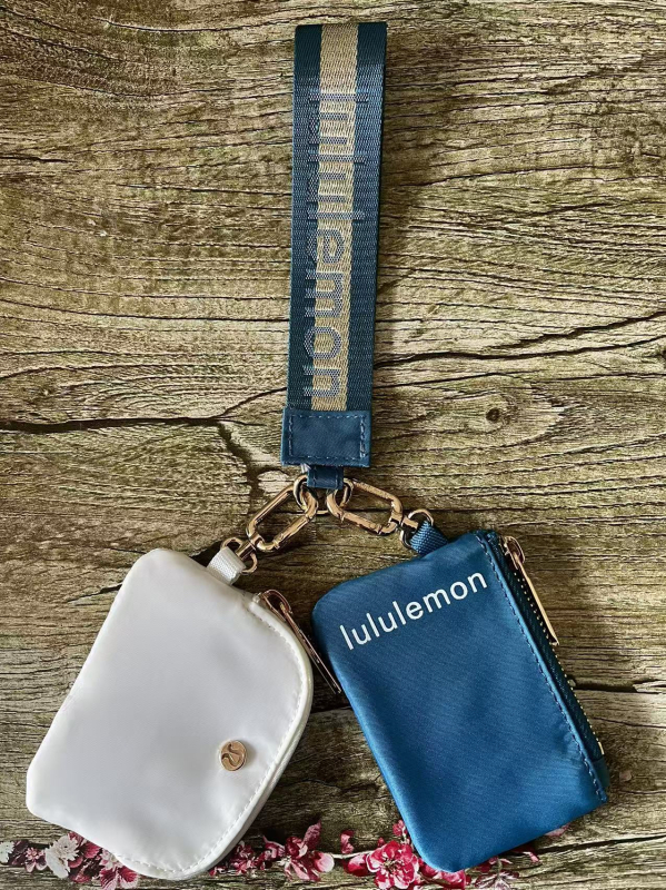 Zárható kulcstartó kézitáska – uniszex, nylon, betűs mintázat, városi egyszerű stílus, bélés nylon, légáteresztő, vízálló, 2024 tavasz