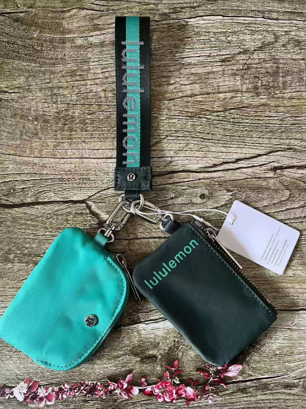 Zárható kulcstartó kézitáska – uniszex, nylon, betűs mintázat, városi egyszerű stílus, bélés nylon, légáteresztő, vízálló, 2024 tavasz