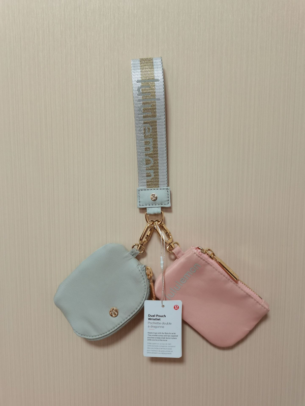 Zárható kulcstartó kézitáska – uniszex, nylon, betűs mintázat, városi egyszerű stílus, bélés nylon, légáteresztő, vízálló, 2024 tavasz