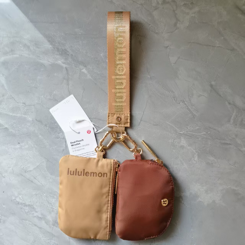 Zárható kulcstartó kézitáska – uniszex, nylon, betűs mintázat, városi egyszerű stílus, bélés nylon, légáteresztő, vízálló, 2024 tavasz