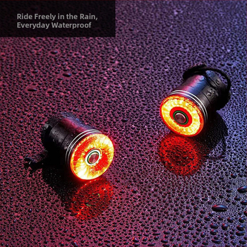 Lumaiwei SR1 velosipēda aizmugurējā luktura ar Type-C uzlādi un gudru bremžu sensoru kalnu velosipēdam