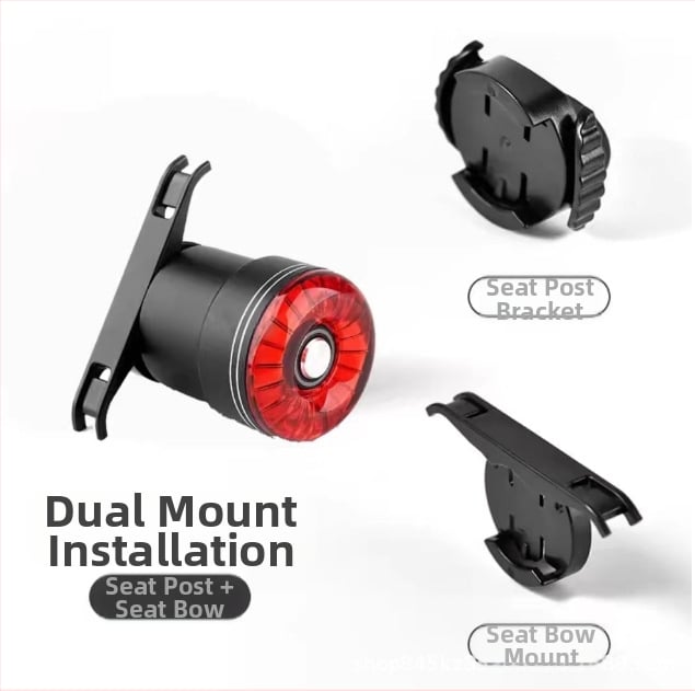 Lumaiwei SR1 velosipēda aizmugurējā luktura ar Type-C uzlādi un gudru bremžu sensoru kalnu velosipēdam