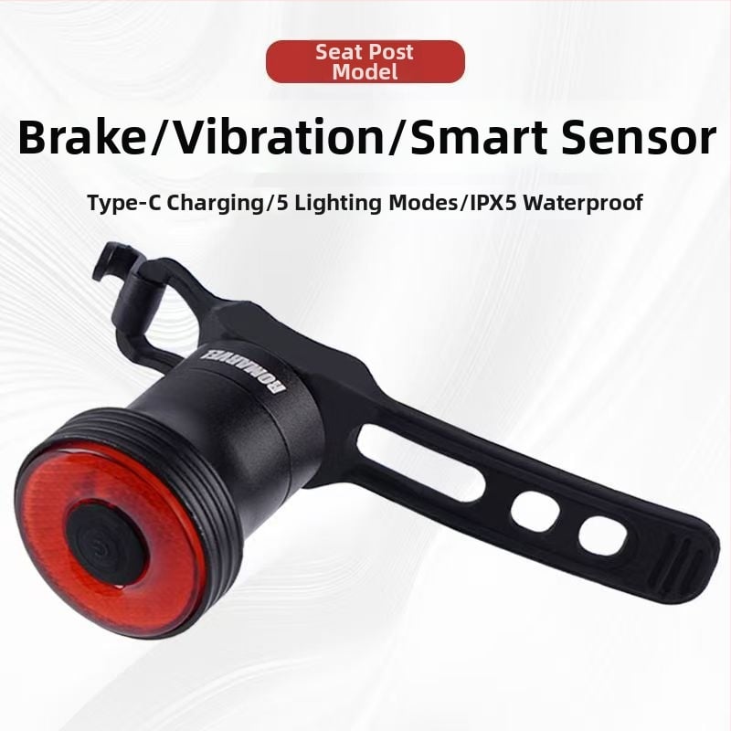 Lumaiwei SR1 velosipēda aizmugurējā luktura ar Type-C uzlādi un gudru bremžu sensoru kalnu velosipēdam