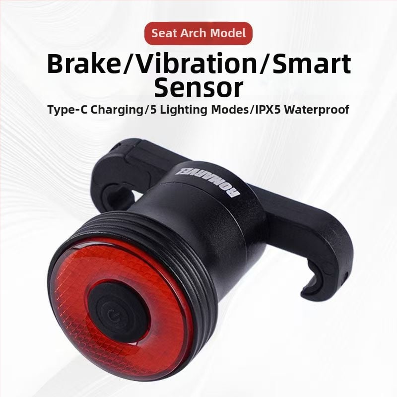 Lumaiwei SR1 velosipēda aizmugurējā luktura ar Type-C uzlādi un gudru bremžu sensoru kalnu velosipēdam