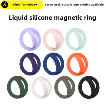 Magnetiline sõrme-rõngas telefoni tagaküljel koos hoidikuga, vedel silikoon, universaalne kukkumise ja libisemise kaitse, 20 g, rõnga paksus 5 mm, kohandamine saadaval