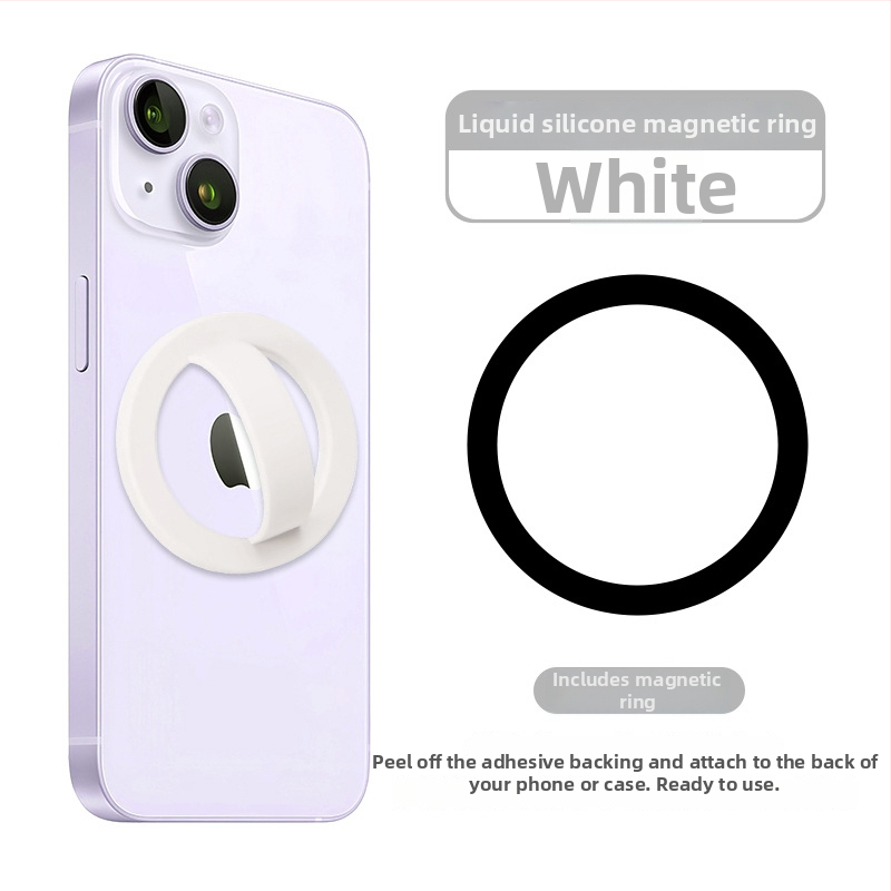 Magnetiline sõrme-rõngas telefoni tagaküljel koos hoidikuga, vedel silikoon, universaalne kukkumise ja libisemise kaitse, 20 g, rõnga paksus 5 mm, kohandamine saadaval