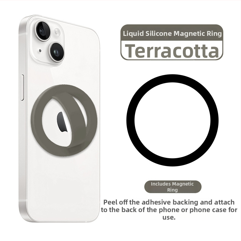 Magnetiline sõrme-rõngas telefoni tagaküljel koos hoidikuga, vedel silikoon, universaalne kukkumise ja libisemise kaitse, 20 g, rõnga paksus 5 mm, kohandamine saadaval