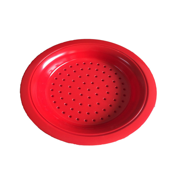 Farfurie din melamină A5 cu drenaj dublu, imitatie de porțelan, circulară pentru colțunași și fructe, stil chinezesc