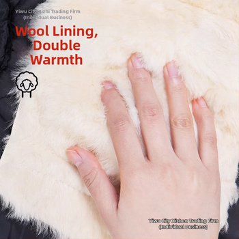 Унисекс наколенки за мотоциклет със вълнена подплата, ветроустойчива зимна защита за колоездене