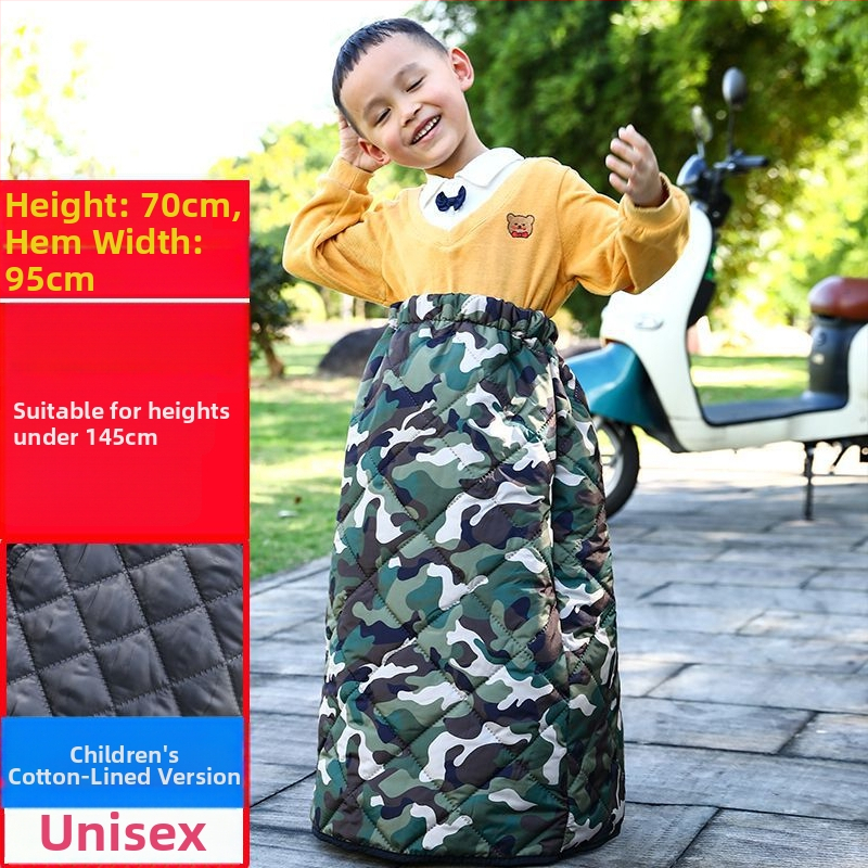 Женски крачни покрития за електрически велосипед, ветроустойчиви и водоустойчиви, дебело подплатени флис с пола за есенно‑зимно каране