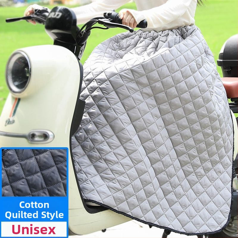 Женски крачни покрития за електрически велосипед, ветроустойчиви и водоустойчиви, дебело подплатени флис с пола за есенно‑зимно каране