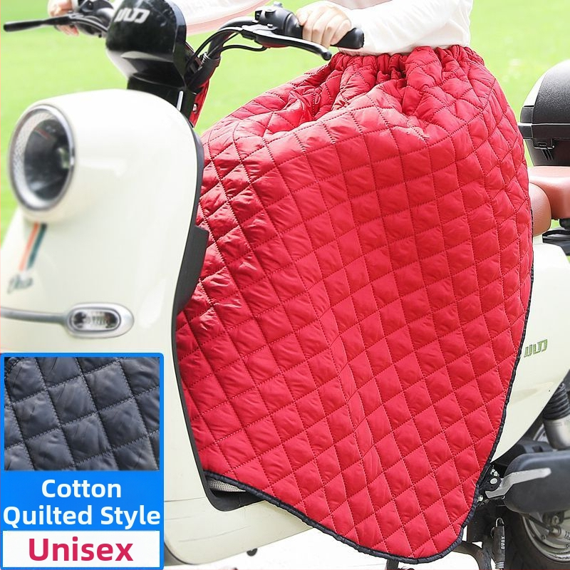 Женски крачни покрития за електрически велосипед, ветроустойчиви и водоустойчиви, дебело подплатени флис с пола за есенно‑зимно каране