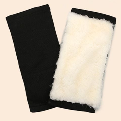 Коленни протектори с велкро от вълна за студено време – топлина от кашмирова смес, защита на коленете за мъже, жени и възрастни по време на колоездене (есен–зима, 2021)