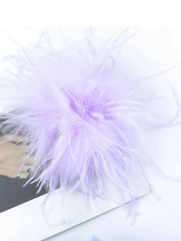 Kiegészítők: Tollból készült brooch, dekoratív esküvőkre, francia retró stílus, anyag: toll