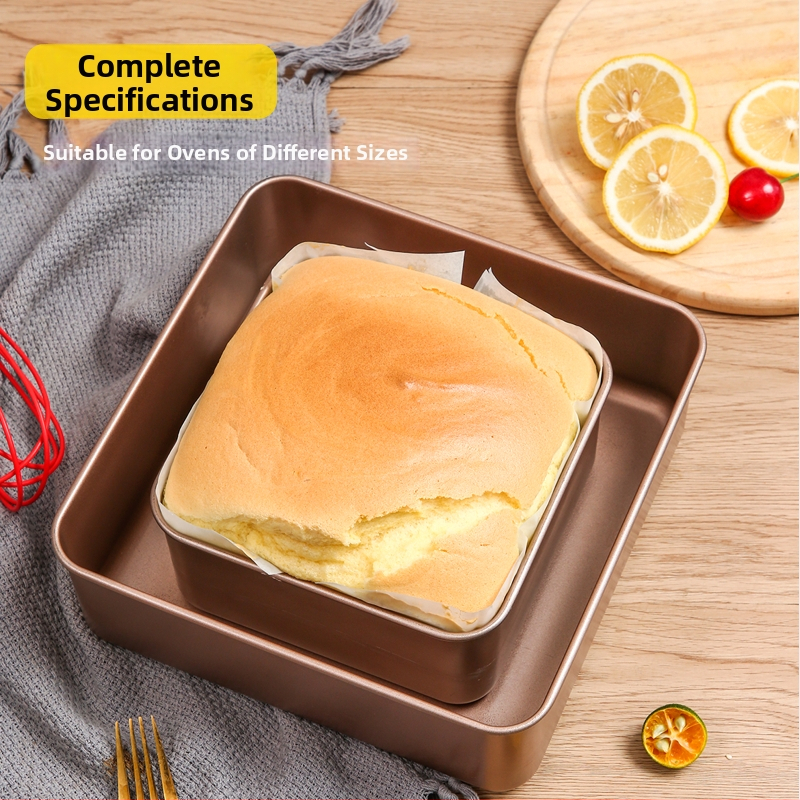 Koogivorm mitteliimiva katte ja eemaldatava põhjaga, ahjuks sobiv, ruudu- või ristküliku kujuga