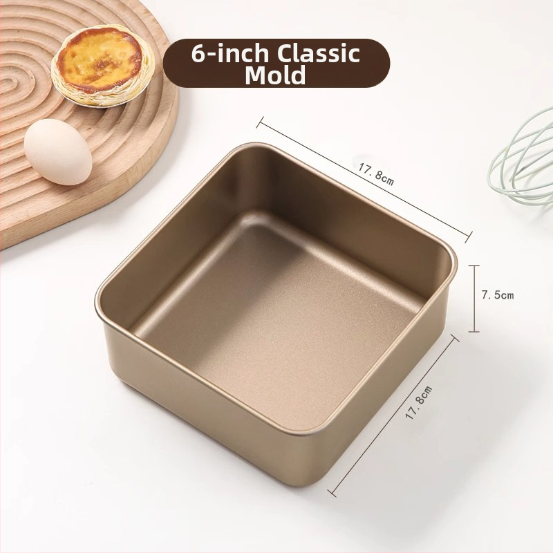 Koogivorm mitteliimiva katte ja eemaldatava põhjaga, ahjuks sobiv, ruudu- või ristküliku kujuga