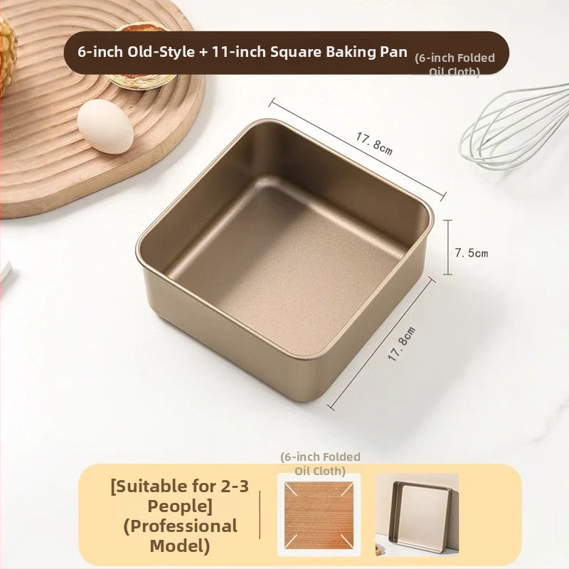 Koogivorm mitteliimiva katte ja eemaldatava põhjaga, ahjuks sobiv, ruudu- või ristküliku kujuga