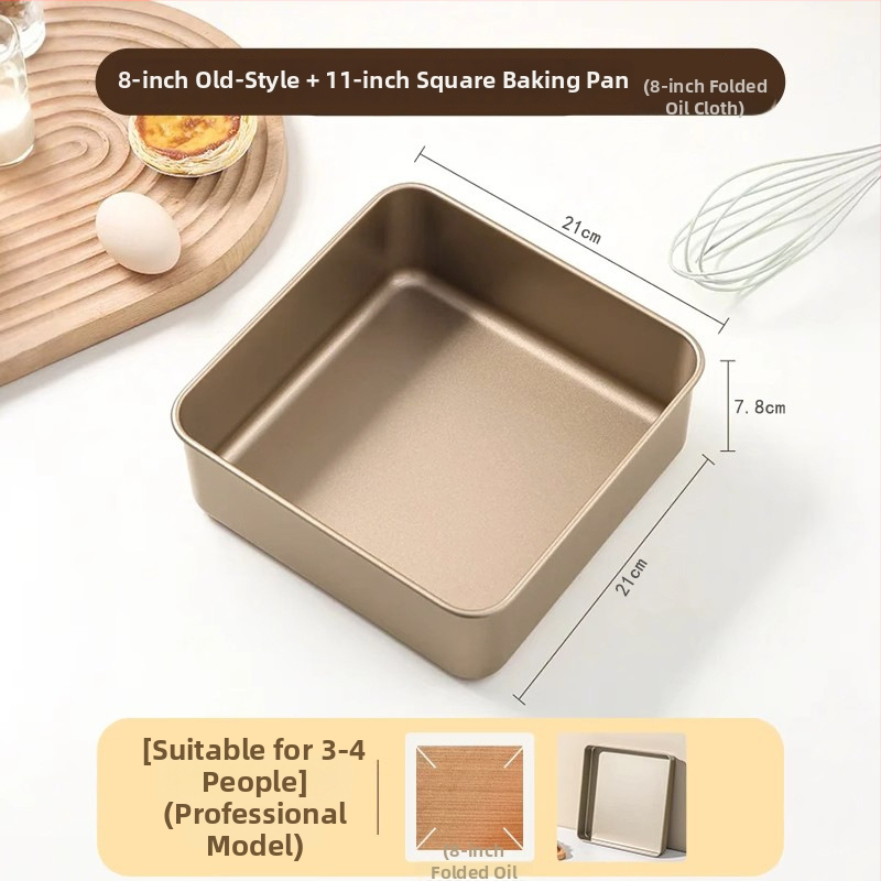 Koogivorm mitteliimiva katte ja eemaldatava põhjaga, ahjuks sobiv, ruudu- või ristküliku kujuga