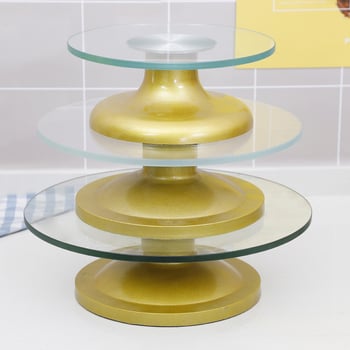 Mingyou okretni stol za ukrašavanje torti, kružni oblik, razni materijali, moderan minimalisticki stil