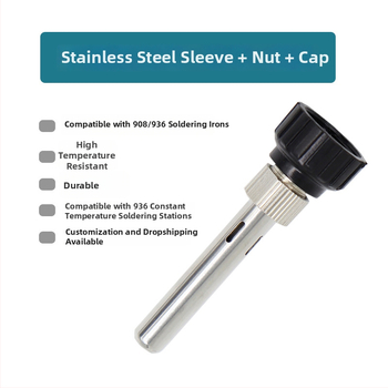 Timostention litavimo rankena su trijų dalių nerūdijančio plieno korpusu, reguliuojama temperatūra, aukštas atsparumas temperatūrai, Bakelite dangtelis