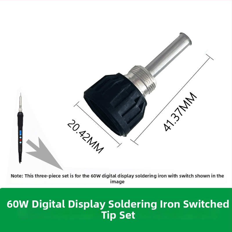 Timostention litavimo rankena su trijų dalių nerūdijančio plieno korpusu, reguliuojama temperatūra, aukštas atsparumas temperatūrai, Bakelite dangtelis