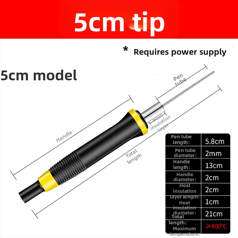 Ηλεκτρικό θερμαινόμενο μαχαίρι κοπής για αφρώδεις πλάκες και KT πλάκες (με πλαστικό χερούλι, 100–240V, για πυρογραφία και συγκόλληση)