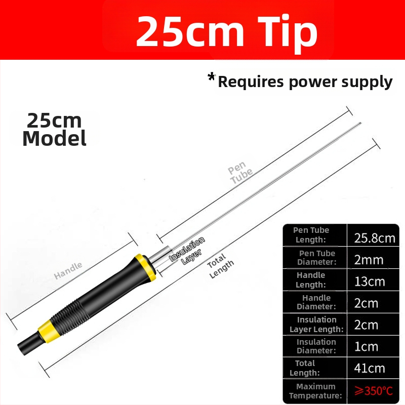 Ηλεκτρικό θερμαινόμενο μαχαίρι κοπής για αφρώδεις πλάκες και KT πλάκες (με πλαστικό χερούλι, 100–240V, για πυρογραφία και συγκόλληση)