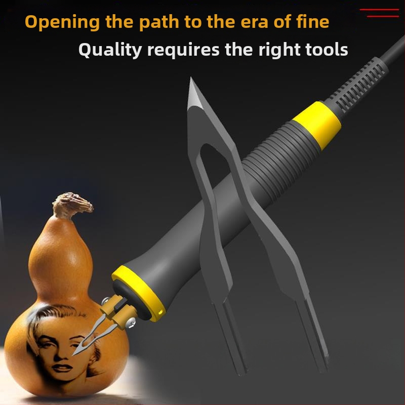 Profesionalus pyrogrāfijos galiukas – elektriškai įkūrenamas graviravimo antgalis