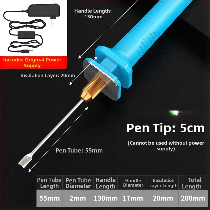 Habvágó kés elektromos melegítő tollal — Jingling; eszköz hab, szivacs és extrudált lemezek vágásához