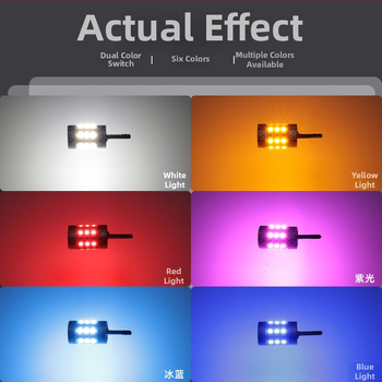 T10 LED pozicijos šviesa, dviejų spalvų, 42SMD, 12V, 0.18A, aviacinės klasės aliuminis