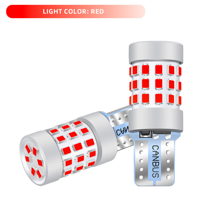 T10 LED pozicijos šviesa, dviejų spalvų, 42SMD, 12V, 0.18A, aviacinės klasės aliuminis