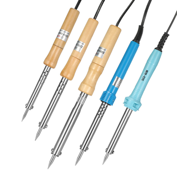 Κολλητήρι συγκόλλησης με ξύλινο χερούλι, εξωτερική θέρμανση, 60W, 220V, 480°C