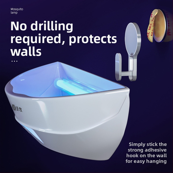 Ragasztó szúnyog-gyilkos lámpa – LED fényforrás, csapda fényhullámokkal, nem forgó, WM600-GB01L modell, 61㎡+ területre