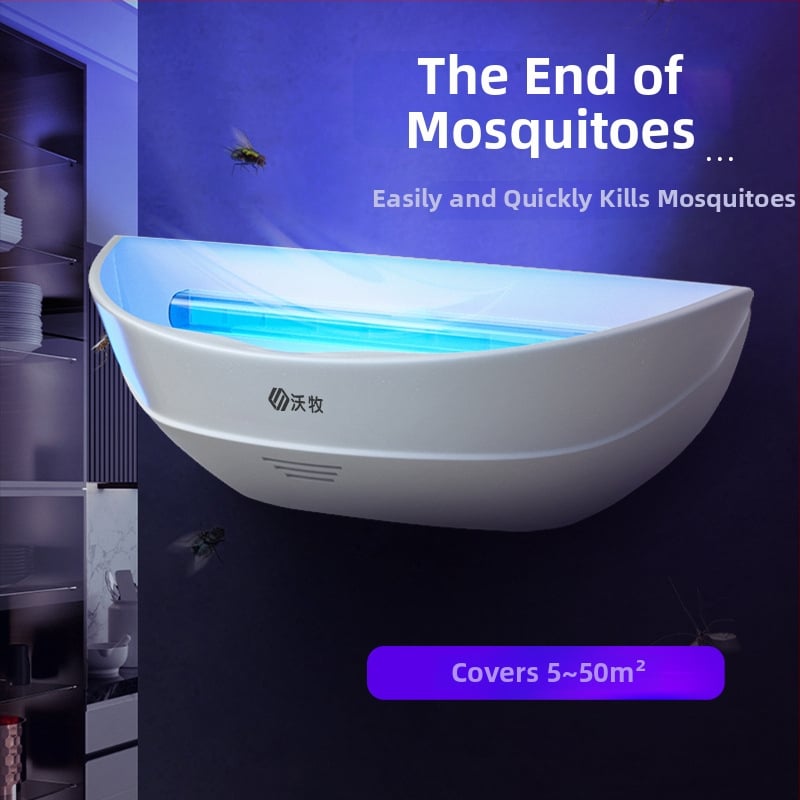 Ragasztó szúnyog-gyilkos lámpa – LED fényforrás, csapda fényhullámokkal, nem forgó, WM600-GB01L modell, 61㎡+ területre