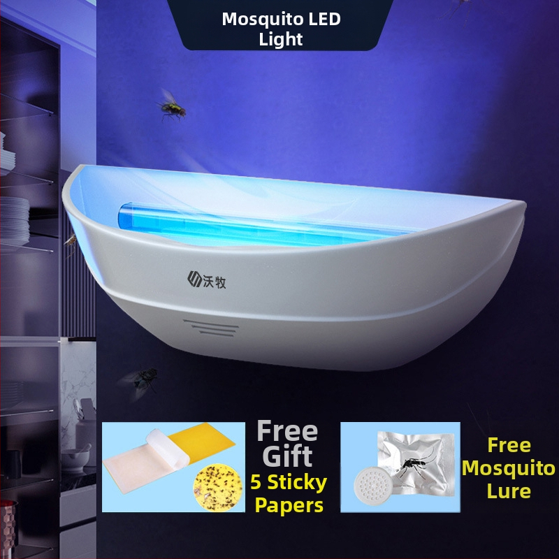 Ragasztó szúnyog-gyilkos lámpa – LED fényforrás, csapda fényhullámokkal, nem forgó, WM600-GB01L modell, 61㎡+ területre