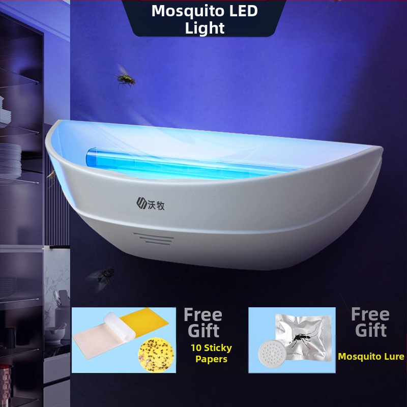 Ragasztó szúnyog-gyilkos lámpa – LED fényforrás, csapda fényhullámokkal, nem forgó, WM600-GB01L modell, 61㎡+ területre