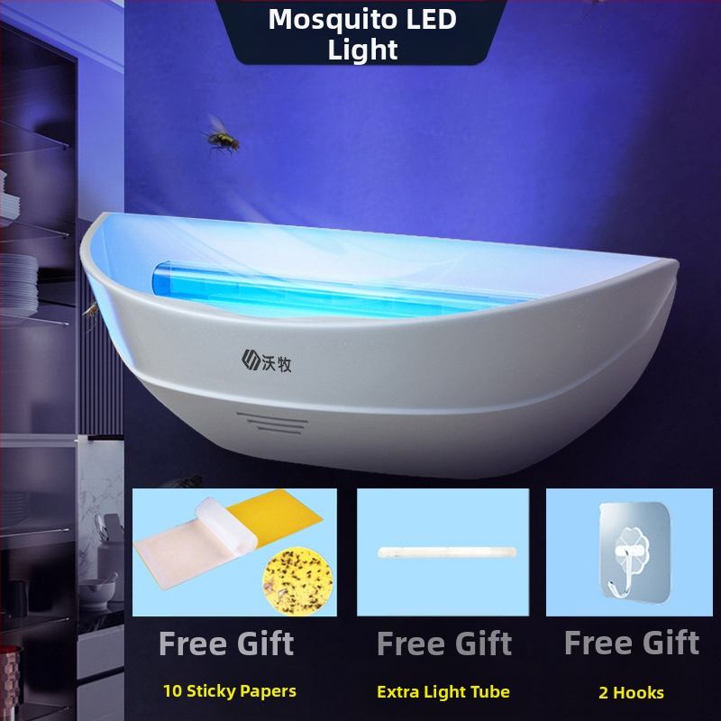 Ragasztó szúnyog-gyilkos lámpa – LED fényforrás, csapda fényhullámokkal, nem forgó, WM600-GB01L modell, 61㎡+ területre