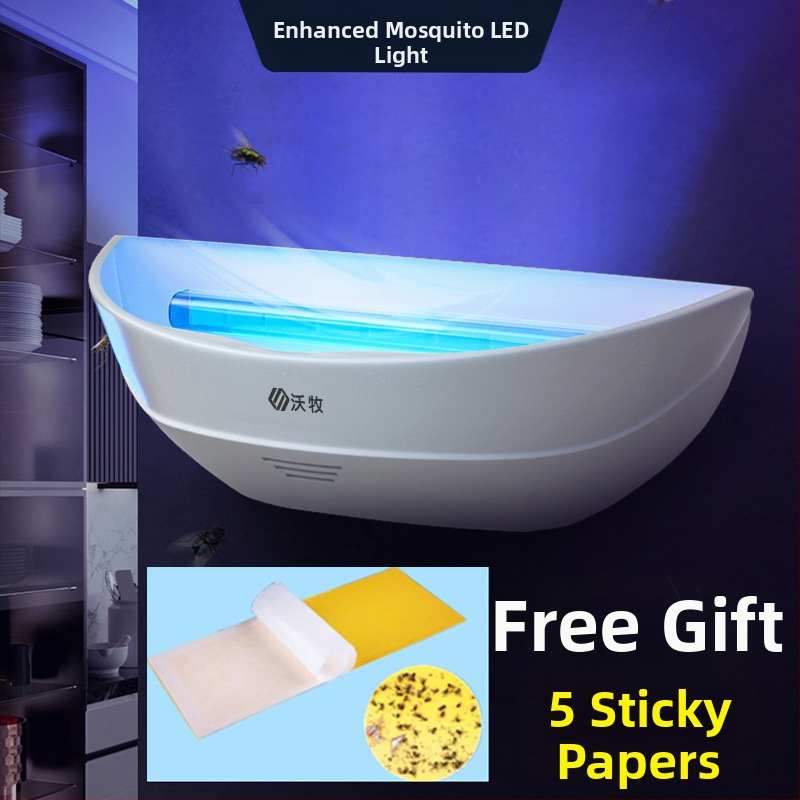Ragasztó szúnyog-gyilkos lámpa – LED fényforrás, csapda fényhullámokkal, nem forgó, WM600-GB01L modell, 61㎡+ területre