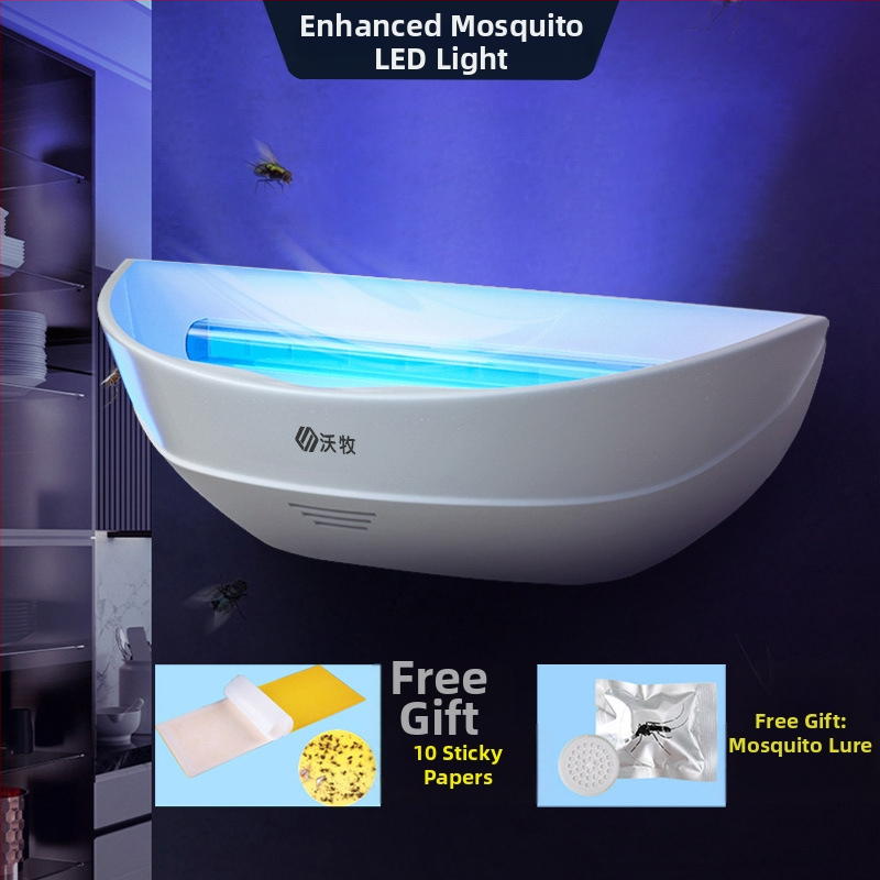 Ragasztó szúnyog-gyilkos lámpa – LED fényforrás, csapda fényhullámokkal, nem forgó, WM600-GB01L modell, 61㎡+ területre
