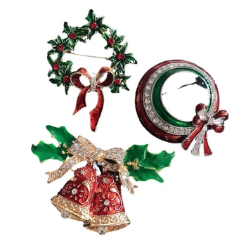 Broșă - Tematică de Crăciun, unisex retro geometric (aliaj, electroplacare, decorare)