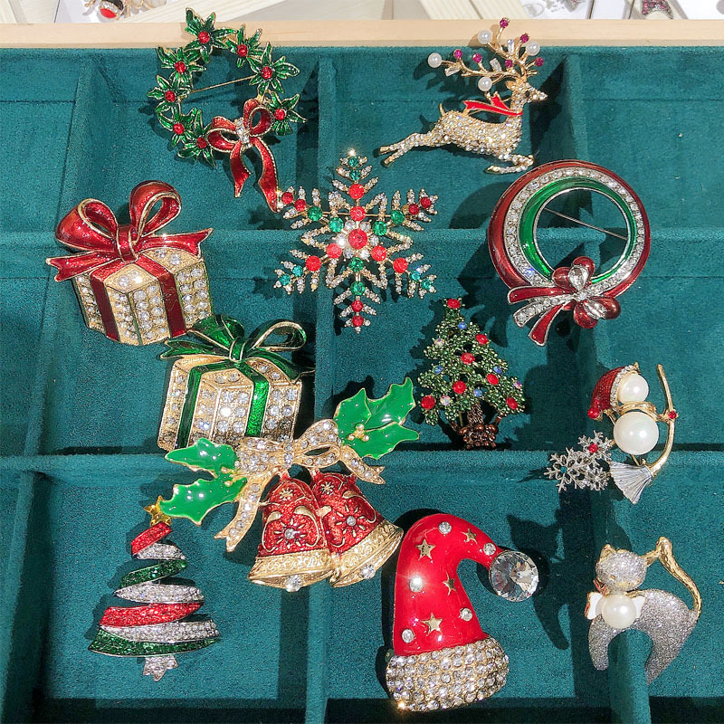 Broșă - Tematică de Crăciun, unisex retro geometric (aliaj, electroplacare, decorare)